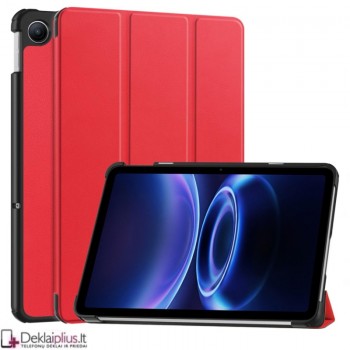 Dirbtinės odos atverčiamas dėklas - raudonas (Xiaomi Redmi Pad 2 (9.7)